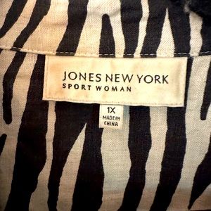 Jones zebra print linen jacket
